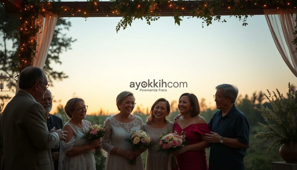 momen berharga dengan keluarga pernikahan