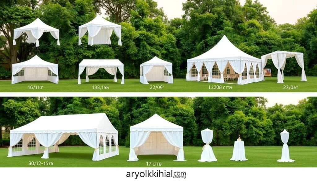 standar ukuran tenda pernikahan