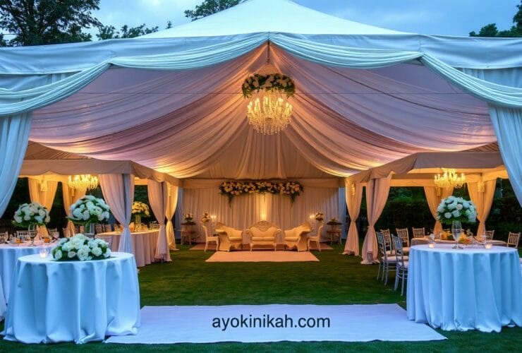 ukuran tenda pernikahan