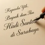 Undangan Pernikahan Tulisan Tangan