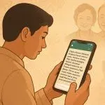 Ilustrasi pesan WhatsApp doa restu pernikahan bahasa Jawa