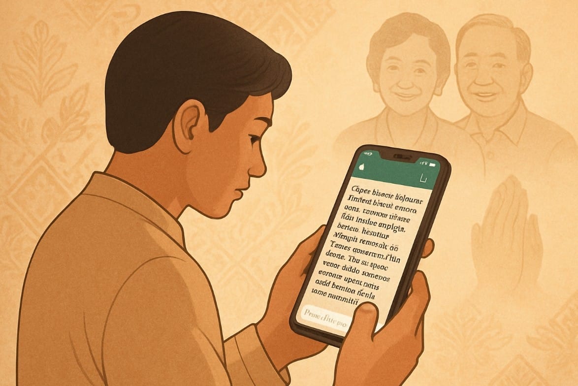 Minta Doa Restu Pernikahan Lewat WA Bahasa Jawa