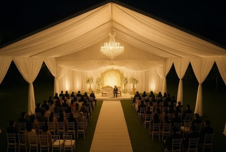 tinggi tenda hajatan