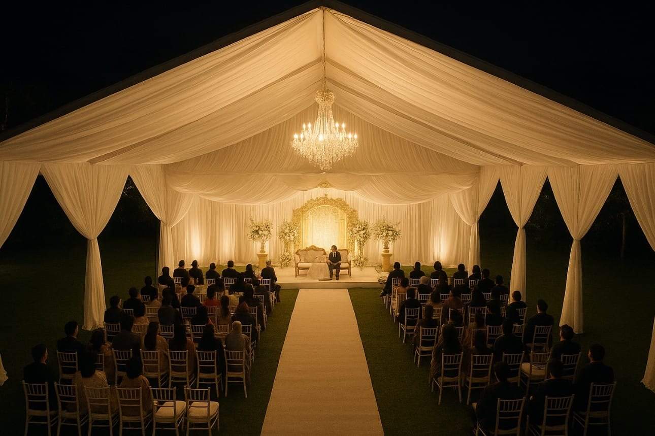 tinggi tenda hajatan