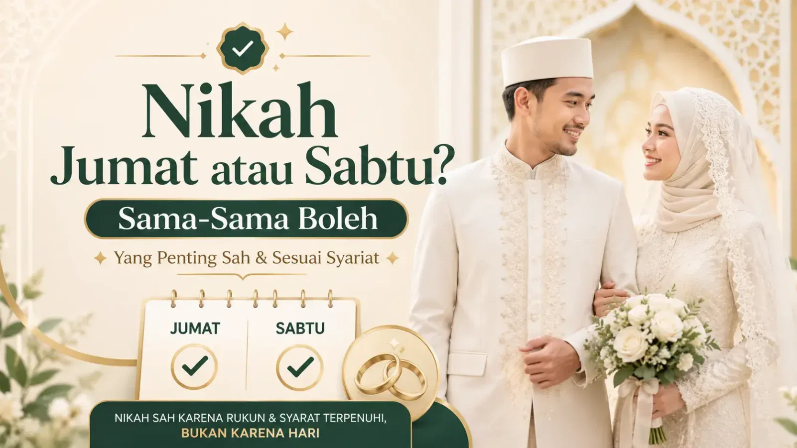 jumat dan sabtu menikah menurut islam