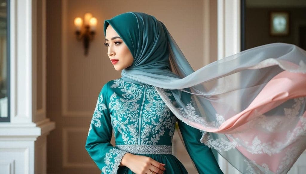 Kombinasi warna baju kondangan yang bagus untuk wanita berhijab