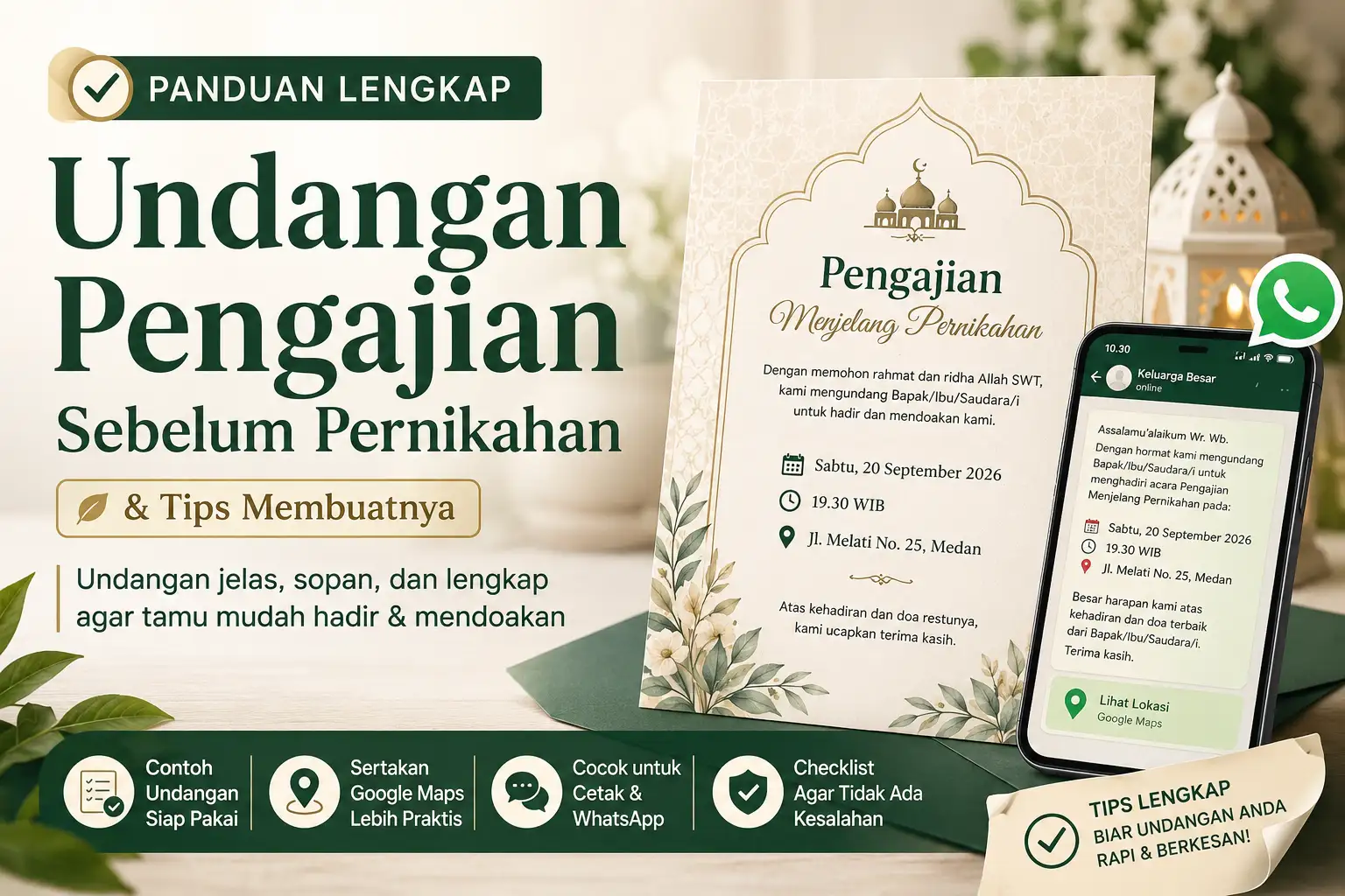 Undangan Pengajian Sebelum Pernikahan