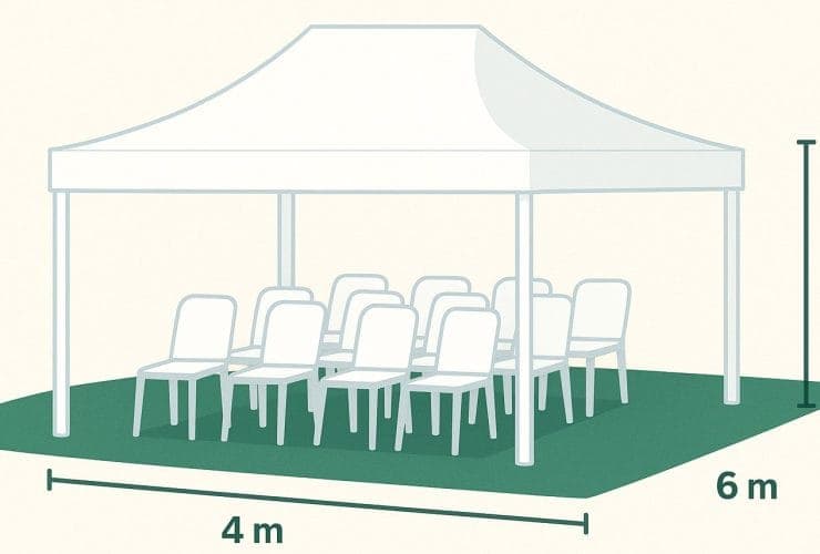 1 plong tenda berapa meter