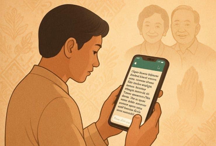 Minta Doa Restu Pernikahan Lewat WA Bahasa Jawa