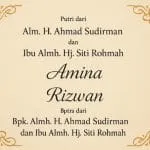 Penulisan Nama Orang Tua yang Sudah Meninggal di Undangan Pernikahan