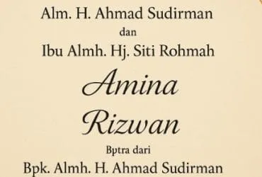 Penulisan Nama Orang Tua yang Sudah Meninggal di Undangan Pernikahan