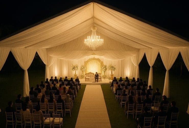 tinggi tenda hajatan
