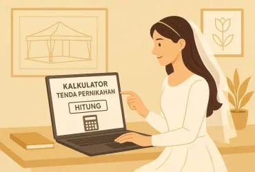 cara menghitung tenda pernikahan