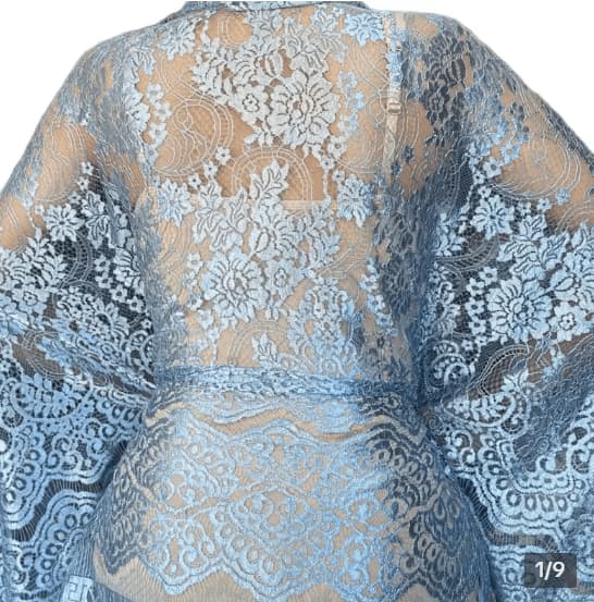 Atasan kebaya brokat silver untuk kondangan malam