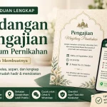 Undangan Pengajian Sebelum Pernikahan