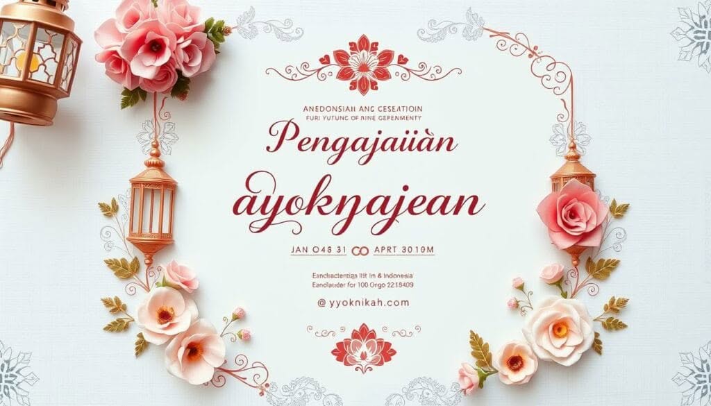 undangan pengajian pernikahan