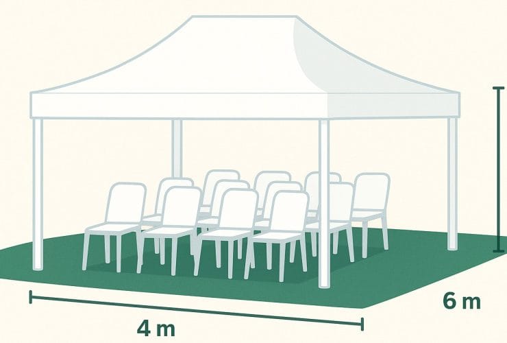 1 plong tenda berapa meter