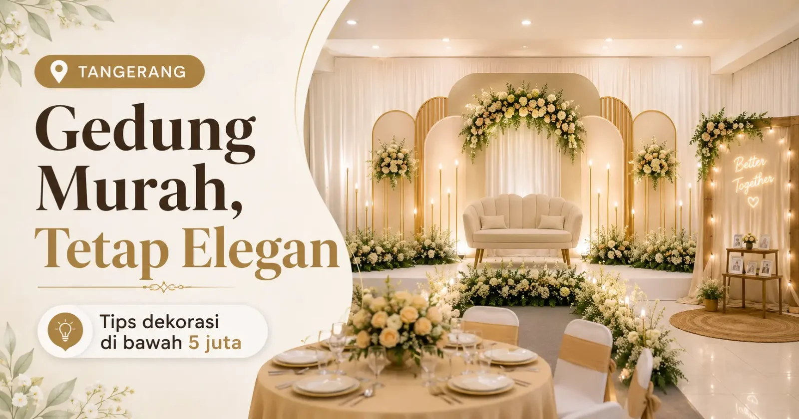 Sewa Gedung Pernikahan di Bawah 5 Juta di Tangerang