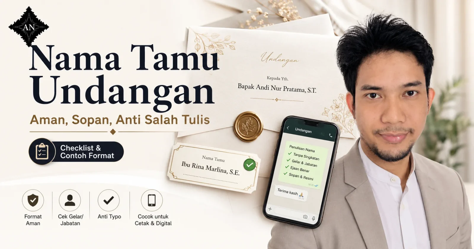 etika penulisan nama tamu undangan